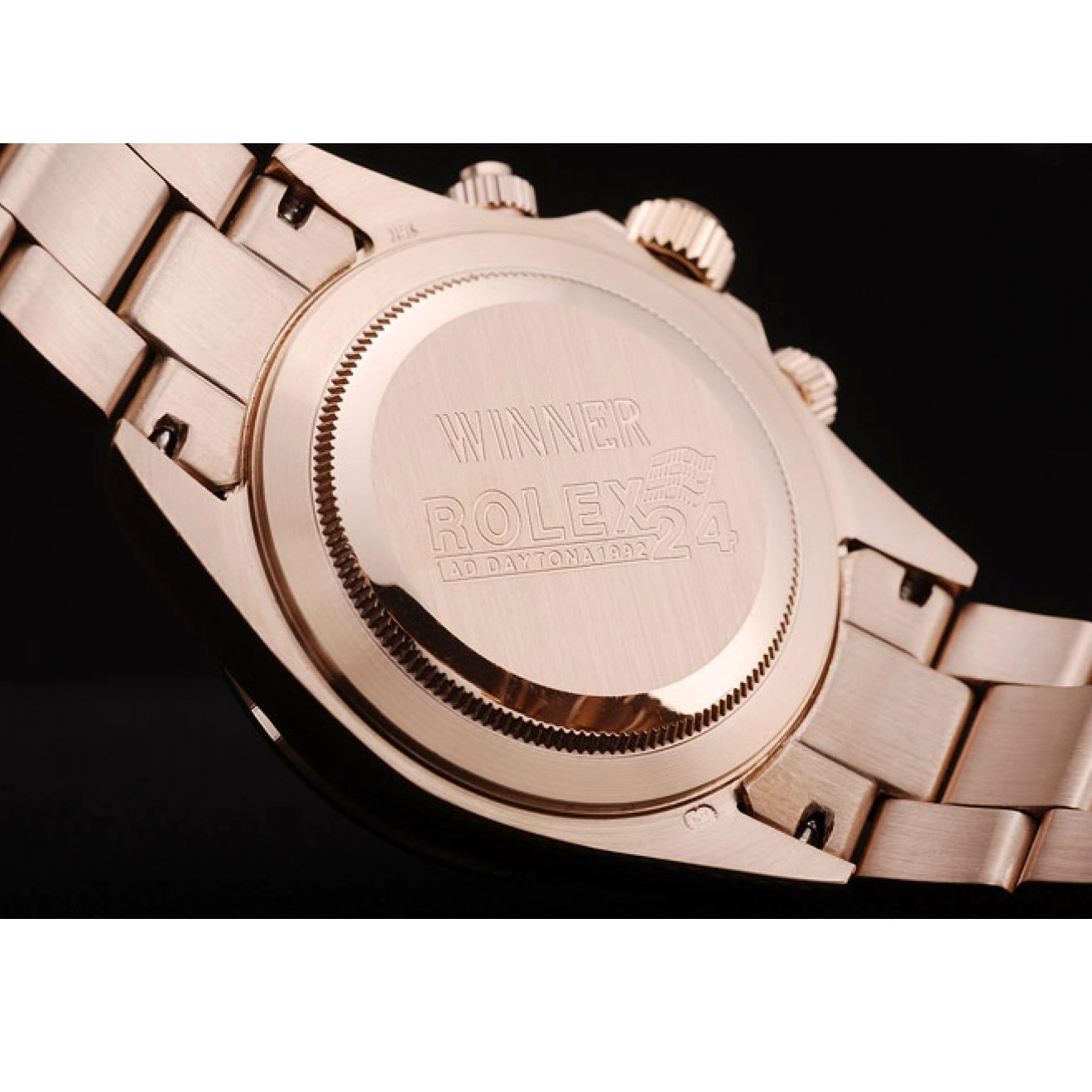 Best AAA Replica Sites Gold Daytona Dial Bezel Steel Stainless Rolex Rose Rose Plated Gold 0626